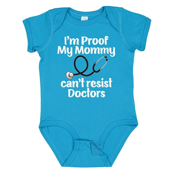 Inktastic Proof Mommy Cant Resist Doctor Dad Boys or Girls Baby Bodysuit