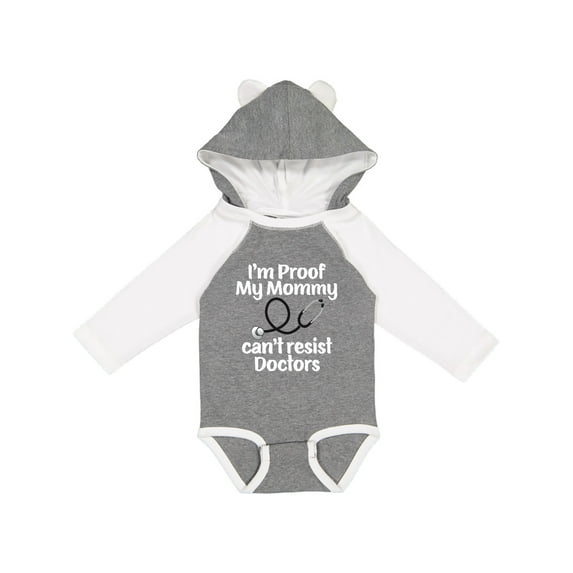 Inktastic Proof Mommy Cant Resist Doctor Dad Boys or Girls Long Sleeve Baby Bodysuit