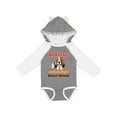 thumbnail image 1 of Inktastic Protected by a Basset Hound Funny Dog Boys or Girls Long Sleeve Baby Bodysuit, 1 of 5