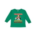 thumbnail image 1 of Inktastic Protected by a Basset Hound Funny Dog Boys or Girls Long Sleeve Toddler T-Shirt, 1 of 5