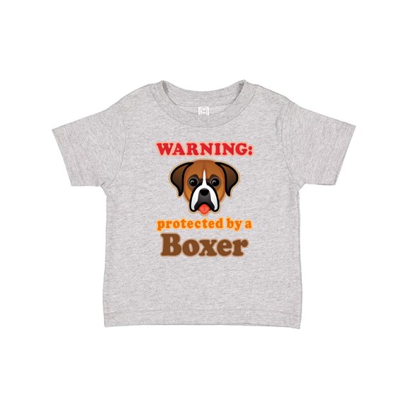 Inktastic Protected by a Boxer Dog Boys or Girls Baby T-Shirt