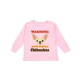 thumbnail image 1 of Inktastic Protected by a Chihuahua Boys or Girls Long Sleeve Toddler T-Shirt, 1 of 5