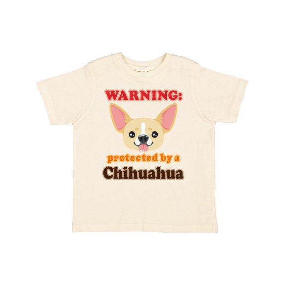 Inktastic Protected by a Chihuahua Boys or Girls Toddler T-Shirt