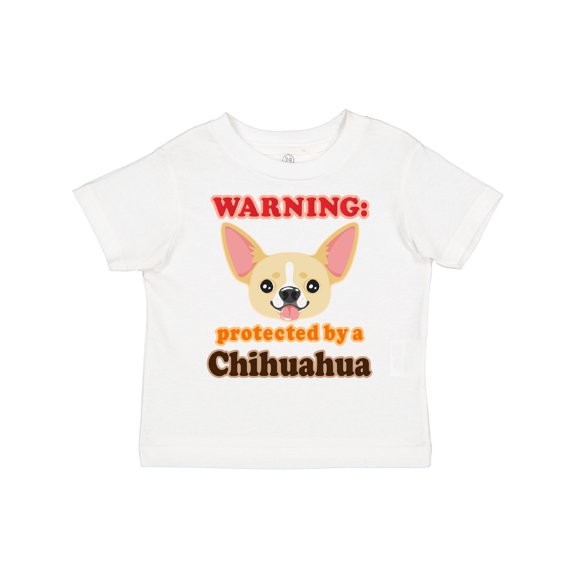 Inktastic Protected by a Chihuahua Boys or Girls Toddler T-Shirt
