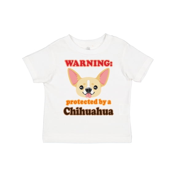 Inktastic Protected by a Chihuahua Boys or Girls Toddler T-Shirt