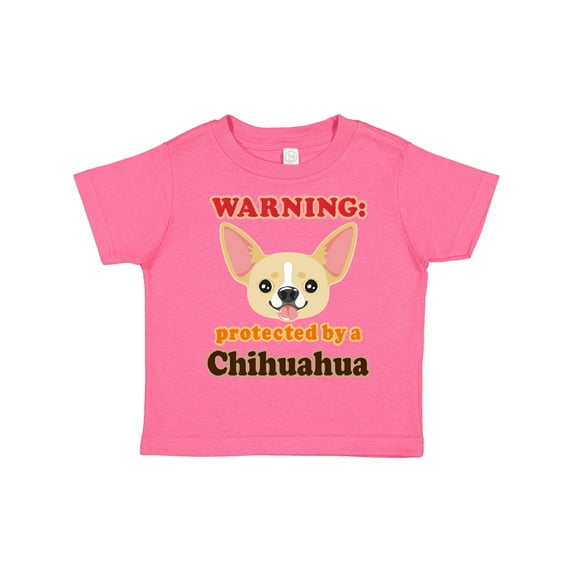 Inktastic Protected by a Chihuahua Boys or Girls Toddler T-Shirt