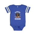 thumbnail image 1 of Inktastic Protected by a Dachshund Dog Boys or Girls Baby Bodysuit, 1 of 5