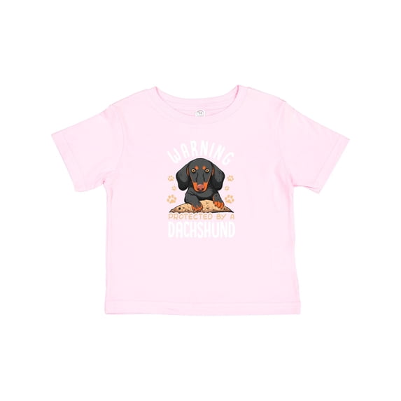 Inktastic Protected by a Dachshund Dog Boys or Girls Baby T-Shirt