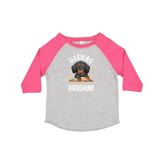 Inktastic Protected by a Dachshund Dog Boys or Girls Toddler T-Shirt