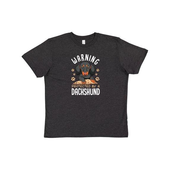 Inktastic Protected by a Dachshund Dog Youth T-Shirt