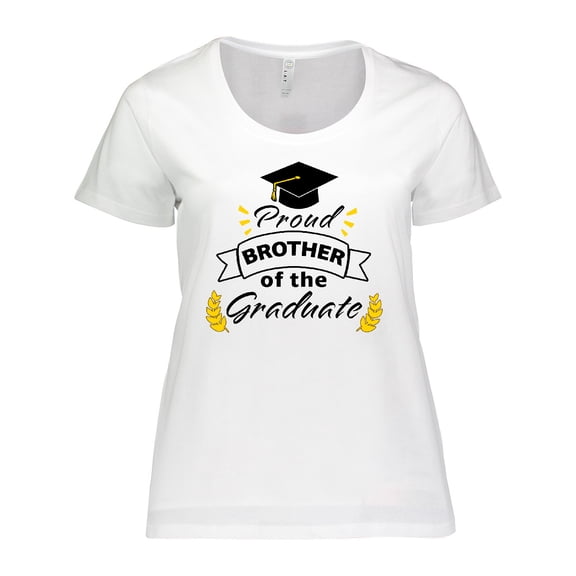 Inktastic Proud Brother Of The Graduate-Family Graduation Women's Plus Size T-Shirt
