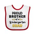 thumbnail image 1 of Inktastic Proud Brother of a Kindergarten Grad Boys Baby Bib, 1 of 4