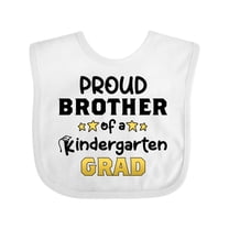 Inktastic Proud Brother of a Kindergarten Grad Boys Baby Bib