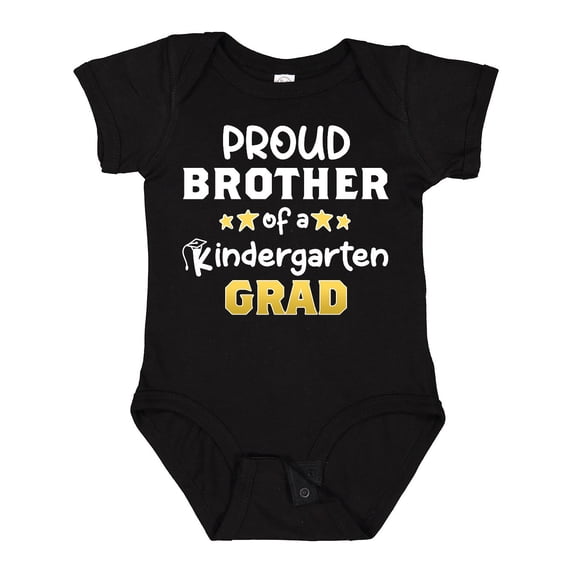 Inktastic Proud Brother of a Kindergarten Grad Boys Baby Bodysuit