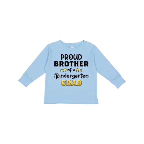 Inktastic Proud Brother of a Kindergarten Grad Boys Long Sleeve Toddler T-Shirt