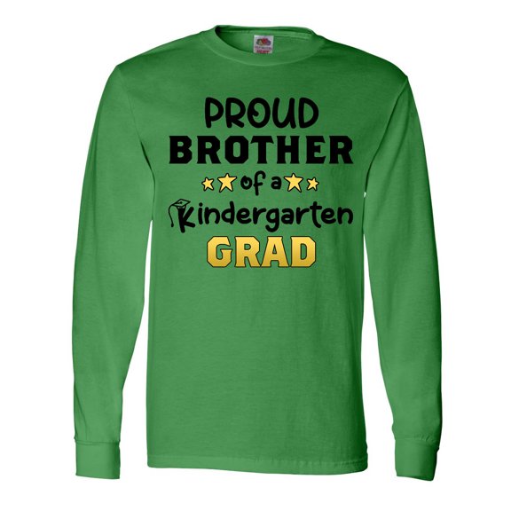 Inktastic Proud Brother of a Kindergarten Grad Long Sleeve T-Shirt