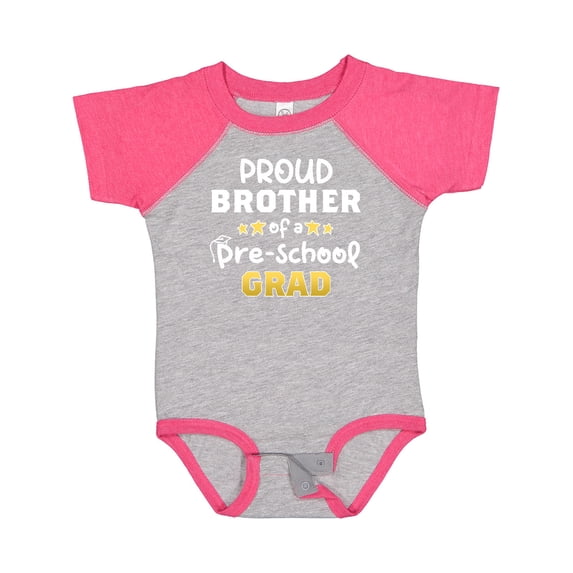 Inktastic Proud Brother of a Pre-school Grad Boys Baby Bodysuit