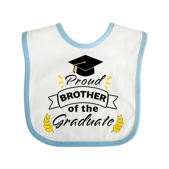 Inktastic Proud Brother of the Graduate-family Graduation Boys or Girls Baby Bib