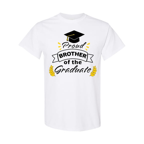 Inktastic Proud Brother of the Graduate-family Graduation T-Shirt