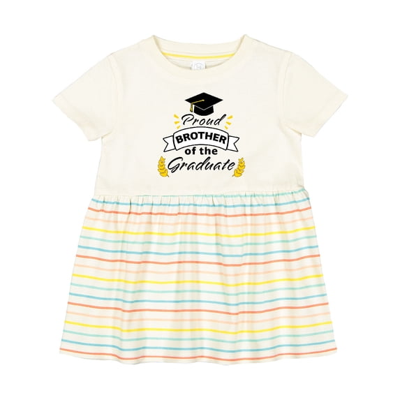 Inktastic Proud Brother of the Graduate-family Graduation Girls Baby Dress
