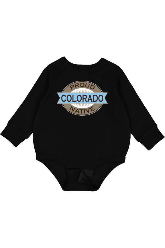 Proud Colorado Native Baby Fleece Bodysuit