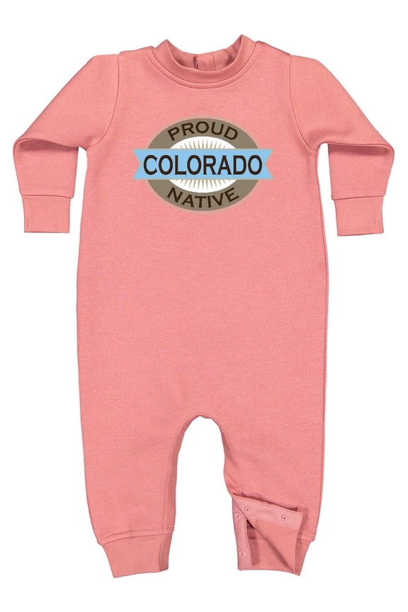 Proud Colorado Native Baby Fleece Romper