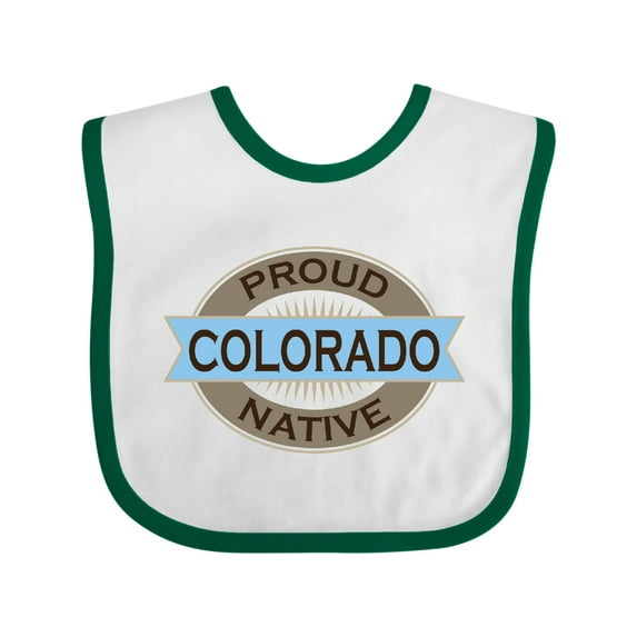 Inktastic Proud Colorado Native Boys or Girls Baby Bib