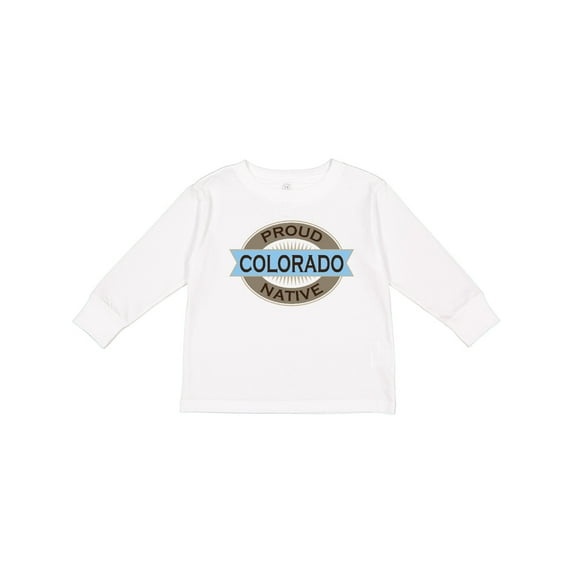 Inktastic Proud Colorado Native Boys or Girls Long Sleeve Toddler T-Shirt
