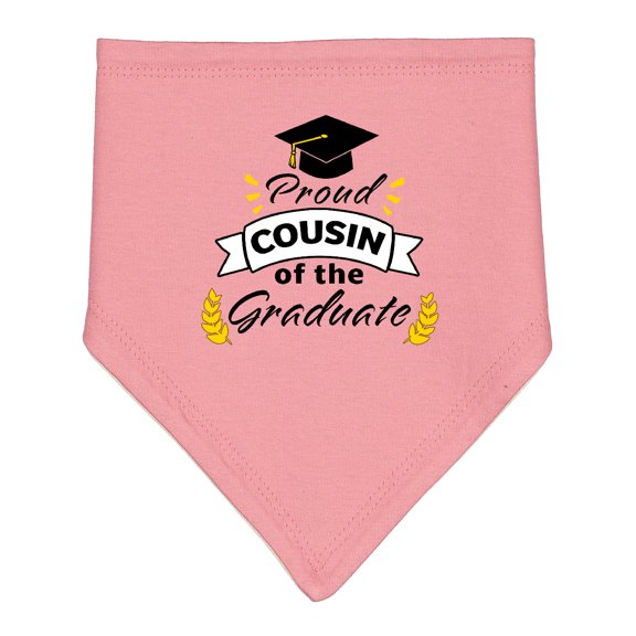 Inktastic Proud Cousin of the Graduate-family Graduation Baby Bandana Bib