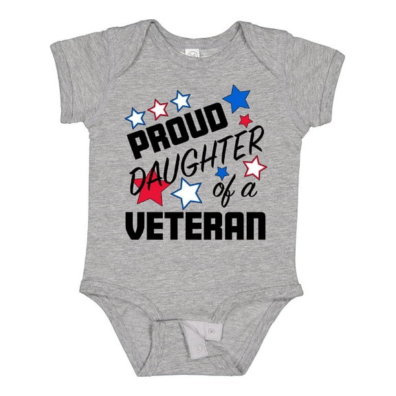 Inktastic Proud Daughter of a Veteran Veterans Day Girls Baby Bodysuit