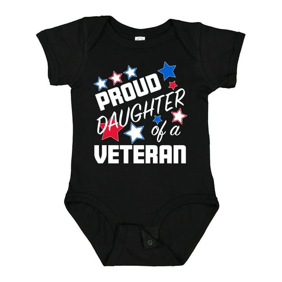 Inktastic Proud Daughter of a Veteran Veterans Day Girls Baby Bodysuit