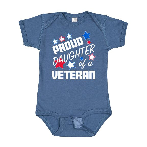 Inktastic Proud Daughter of a Veteran Veterans Day Girls Baby Bodysuit