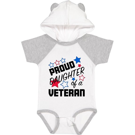 Inktastic Proud Daughter of a Veteran Veterans Day Girls Baby Bodysuit