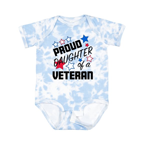 Inktastic Proud Daughter of a Veteran Veterans Day Girls Baby Bodysuit