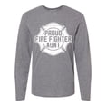 thumbnail image 1 of Inktastic Proud Firefighter Aunt WHT Long Sleeve T-Shirt, 1 of 5