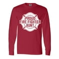 thumbnail image 1 of Inktastic Proud Firefighter Aunt WHT Long Sleeve T-Shirt, 1 of 5