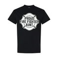 thumbnail image 1 of Inktastic Proud Firefighter Aunt Wht T-Shirt, 1 of 5