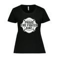 thumbnail image 1 of Inktastic Proud Firefighter Aunt WHT Women's Plus Size T-Shirt, 1 of 5