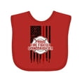 thumbnail image 1 of Inktastic Proud Firefighter Granddaughter Girls Baby Bib, 1 of 4
