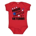 thumbnail image 1 of Inktastic Proud Granddaughter of a Veteran Veterans Day Girls Baby Bodysuit, 1 of 5