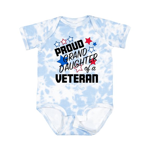 Inktastic Proud Granddaughter of a Veteran Veterans Day Girls Baby Bodysuit