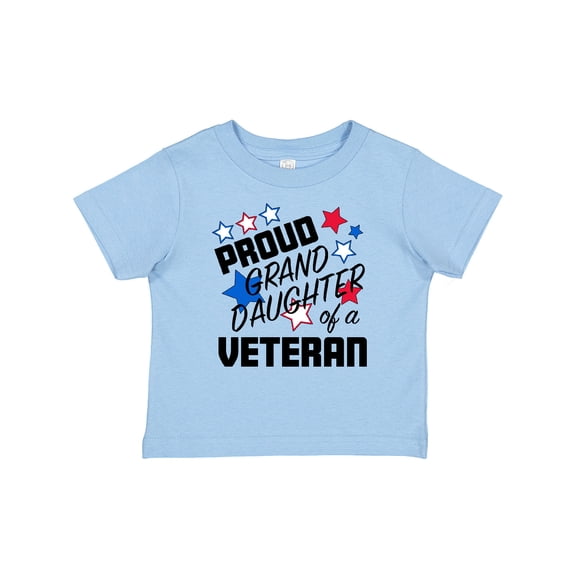 Inktastic Proud Granddaughter of a Veteran Veterans Day Girls Baby T-Shirt