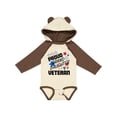 thumbnail image 1 of Inktastic Proud Granddaughter of a Veteran Veterans Day Girls Long Sleeve Baby Bodysuit, 1 of 5