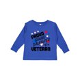 thumbnail image 1 of Inktastic Proud Granddaughter of a Veteran Veterans Day Girls Long Sleeve Toddler T-Shirt, 1 of 5