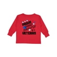 thumbnail image 1 of Inktastic Proud Granddaughter of a Veteran Veterans Day Girls Long Sleeve Toddler T-Shirt, 1 of 5