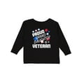 thumbnail image 1 of Inktastic Proud Granddaughter of a Veteran- Veterans Day Girls Long Sleeve Toddler T-Shirt, 1 of 5