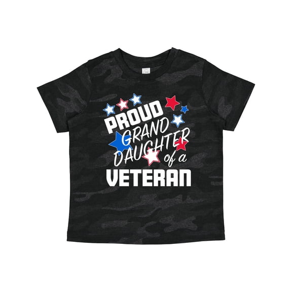 Inktastic Proud Granddaughter of a Veteran Veterans Day Girls Toddler T-Shirt