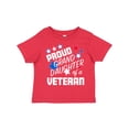 thumbnail image 1 of Inktastic Proud Granddaughter of a Veteran Veterans Day Girls Toddler T-Shirt, 1 of 5