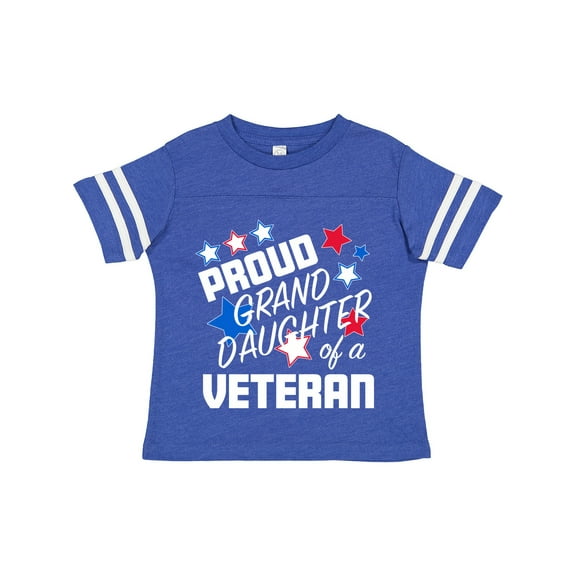 Inktastic Proud Granddaughter of a Veteran Veterans Day Girls Toddler T-Shirt