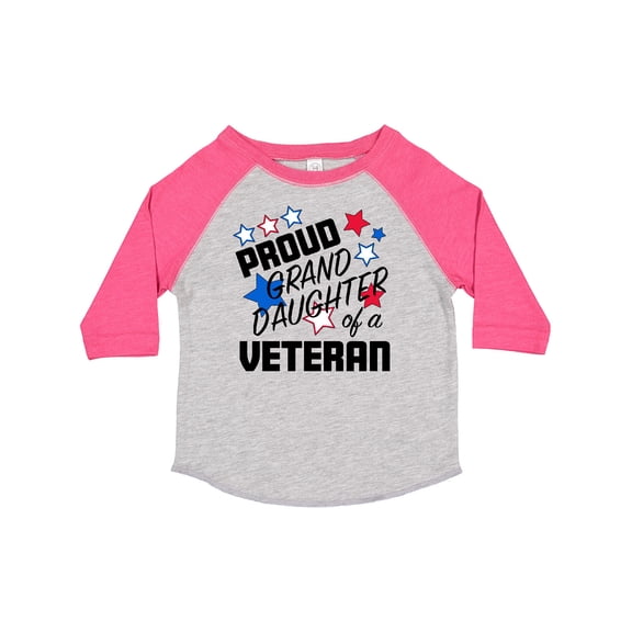 Inktastic Proud Granddaughter of a Veteran Veterans Day Girls Toddler T-Shirt